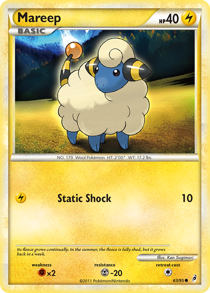 Mareep (63/95) [HeartGold & SoulSilver: Call of Legends] | Mega City Incorporated