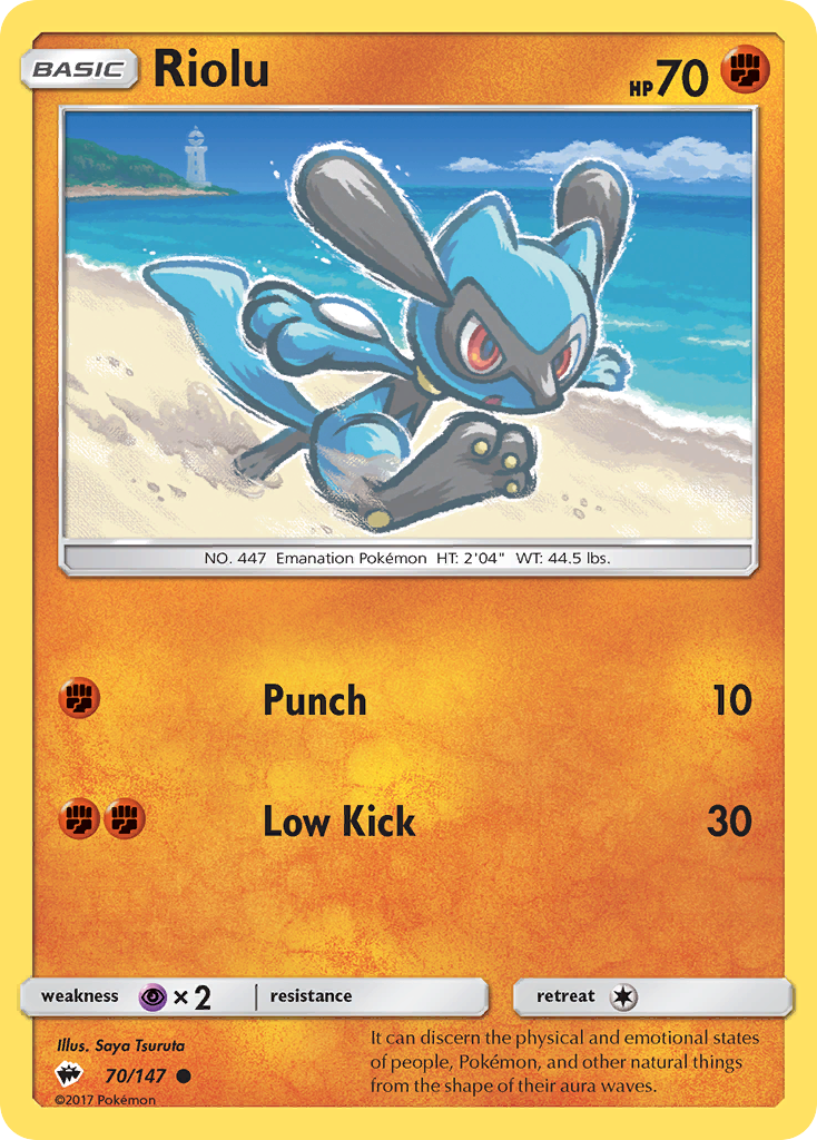 Riolu (70/147) [Sun & Moon: Burning Shadows] | Mega City Incorporated
