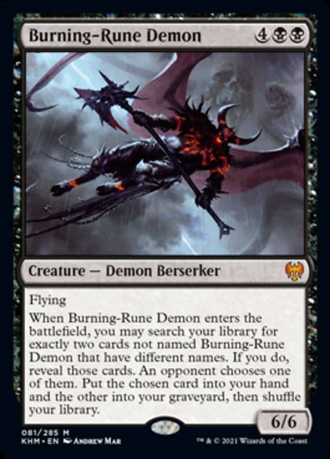 Burning-Rune Demon [Kaldheim] | Mega City Incorporated