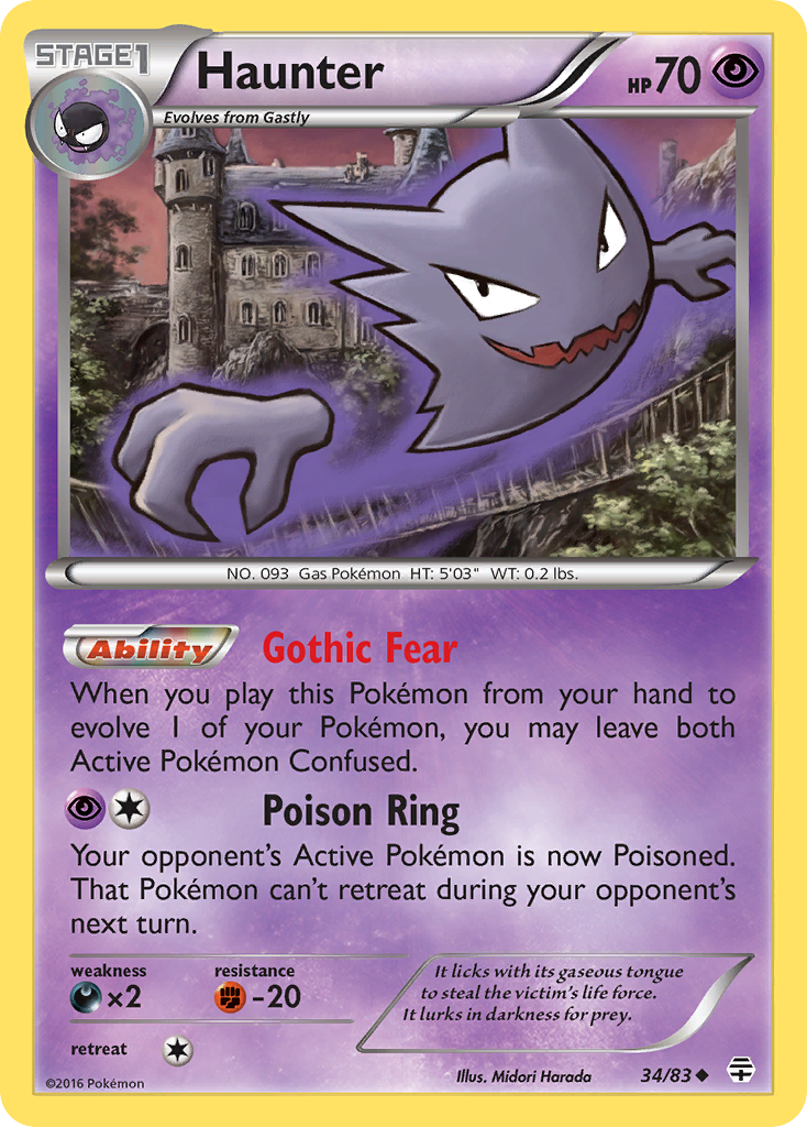 Haunter (34/83) [XY: Generations] | Mega City Incorporated