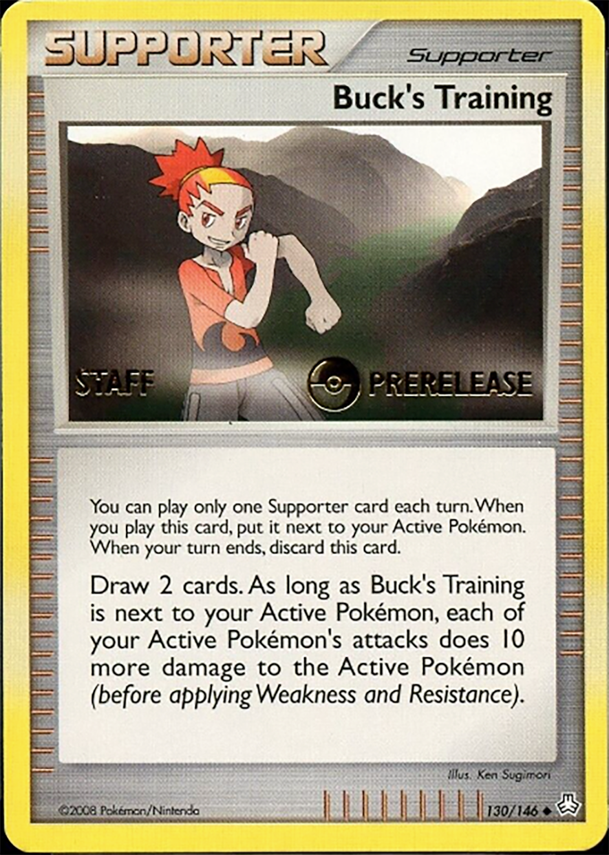 Buck's Training (130/146) (Staff Prerelease Promo) [Diamond & Pearl: Legends Awakened] | Mega City Incorporated