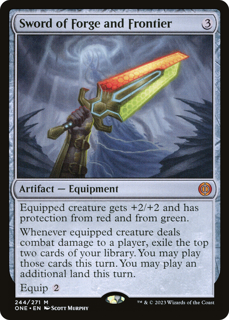 Sword of Forge and Frontier [Phyrexia: All Will Be One] | Mega City Incorporated