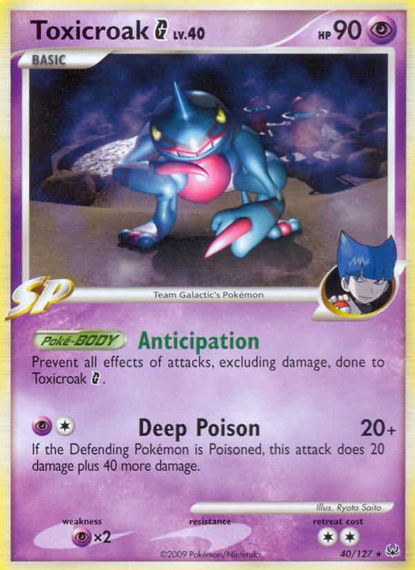 Toxicroak G (40/127) [Platinum: Base Set] | Mega City Incorporated