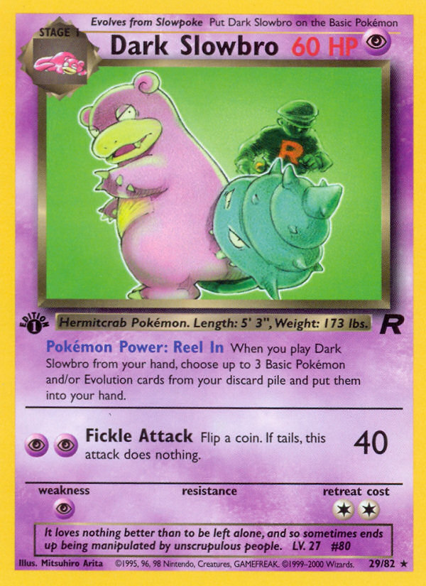 Dark Slowbro (29/82) [Team Rocket 1st Edition] | Mega City Incorporated