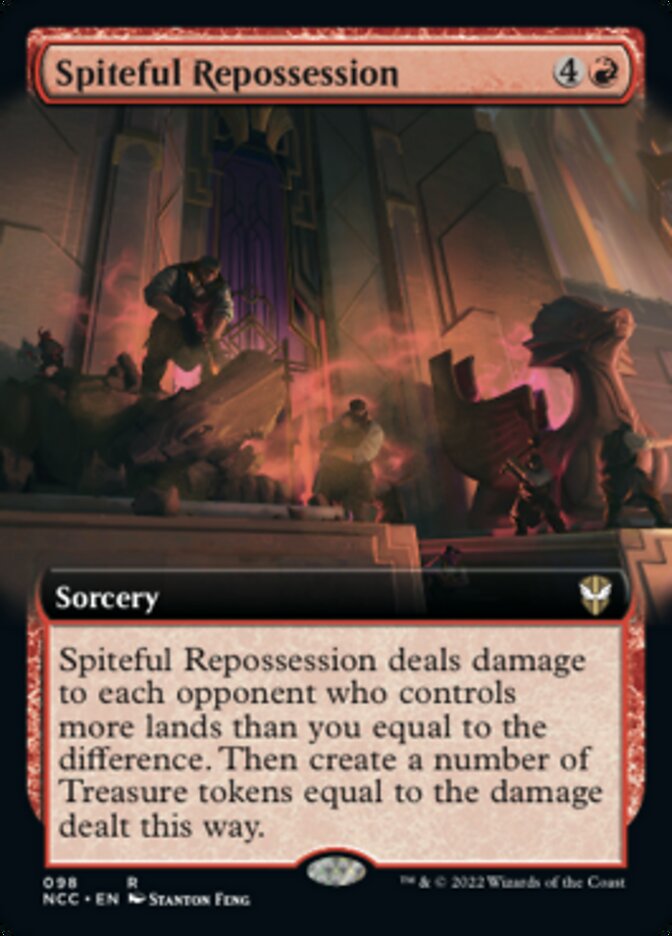 Spiteful Repossession (Extended Art) [Streets of New Capenna Commander] | Mega City Incorporated