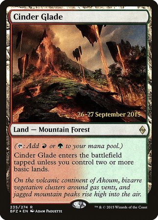 Cinder Glade [Battle for Zendikar Promos] | Mega City Incorporated