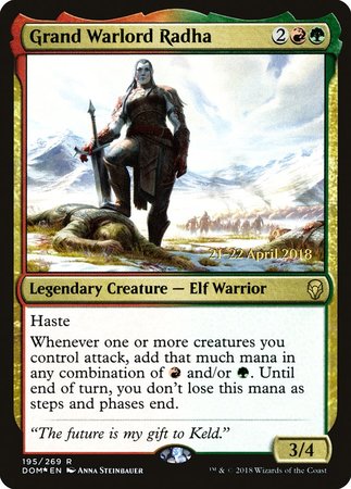 Grand Warlord Radha [Dominaria Promos] | Mega City Incorporated