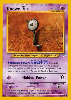 Unown [L] (86/105) [Neo Destiny Unlimited] | Mega City Incorporated