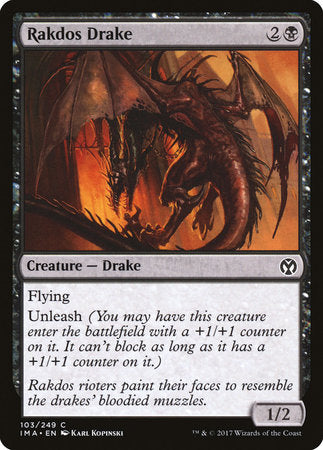 Rakdos Drake [Iconic Masters] | Mega City Incorporated