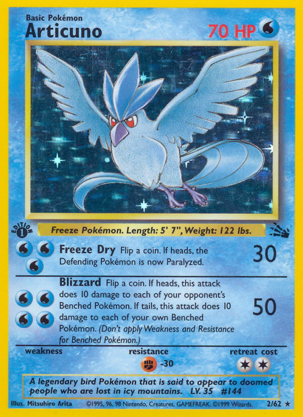 Articuno (2/62) [Fossil 1st Edition] | Mega City Incorporated