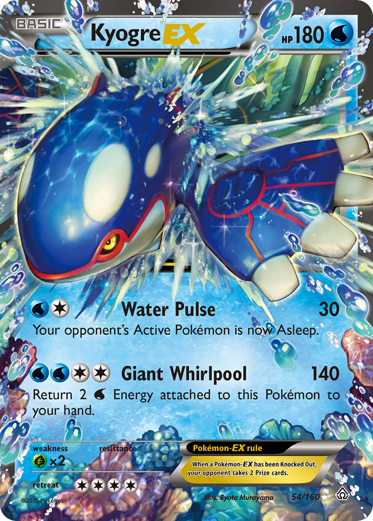 Kyogre EX (54/160) [XY: Primal Clash] | Mega City Incorporated