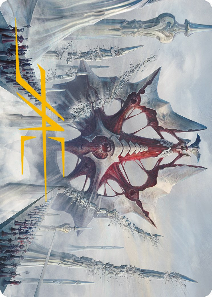 Mondrak, Glory Dominus Art Card (Gold-Stamped Signature) [Phyrexia: All Will Be One Art Series] | Mega City Incorporated