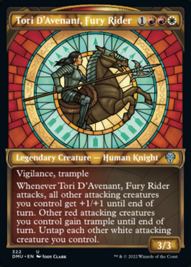 Tori D'Avenant, Fury Rider (Showcase) [Dominaria United] | Mega City Incorporated