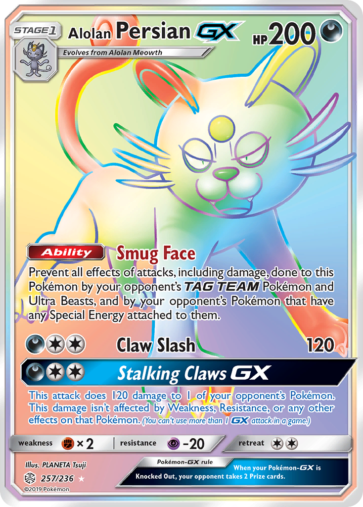 Alolan Persian GX (257/236) [Sun & Moon: Cosmic Eclipse] | Mega City Incorporated