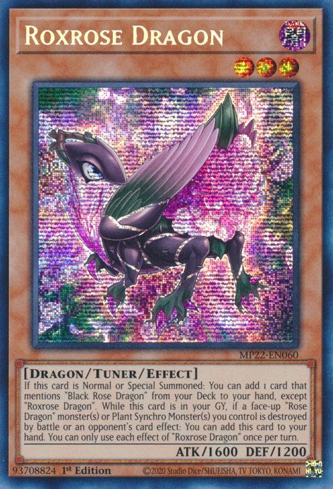 Roxrose Dragon [MP22-EN060] Prismatic Secret Rare | Mega City Incorporated