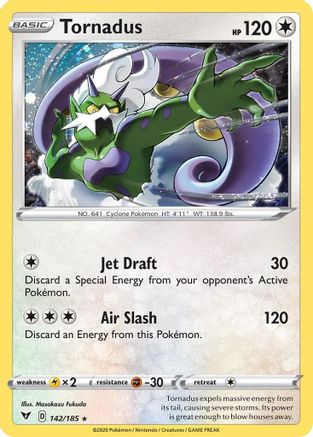Tornadus (142/185) (Cosmos Holo) [Sword & Shield: Vivid Voltage] | Mega City Incorporated