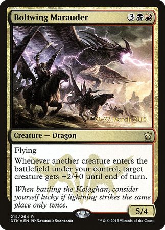 Boltwing Marauder [Dragons of Tarkir Promos] | Mega City Incorporated