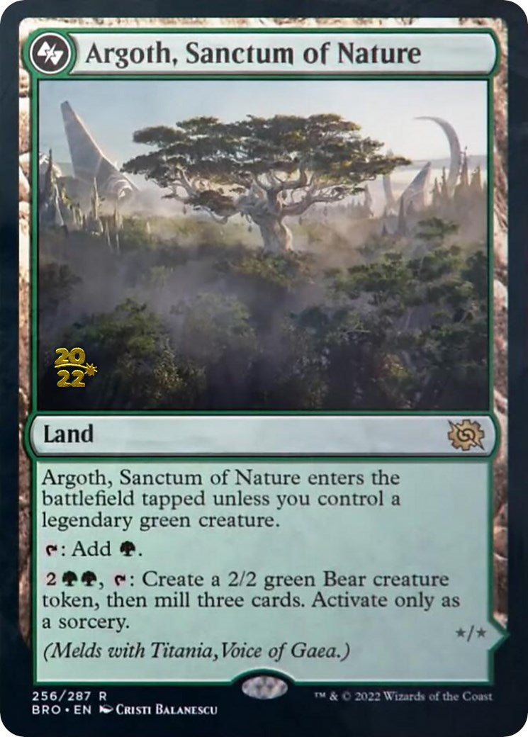 Argoth, Sanctum of Nature [The Brothers' War: Prerelease Promos] | Mega City Incorporated