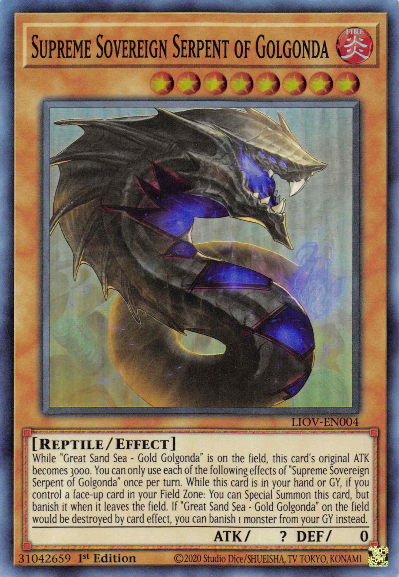 Supreme Sovereign Serpent of Golgonda [LIOV-EN004] Super Rare | Mega City Incorporated