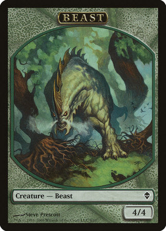 Beast Token [Zendikar Tokens] | Mega City Incorporated