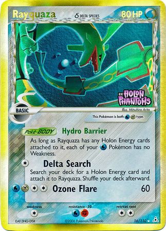 Rayquaza (16/110) (Delta Species) (Stamped) [EX: Holon Phantoms] | Mega City Incorporated