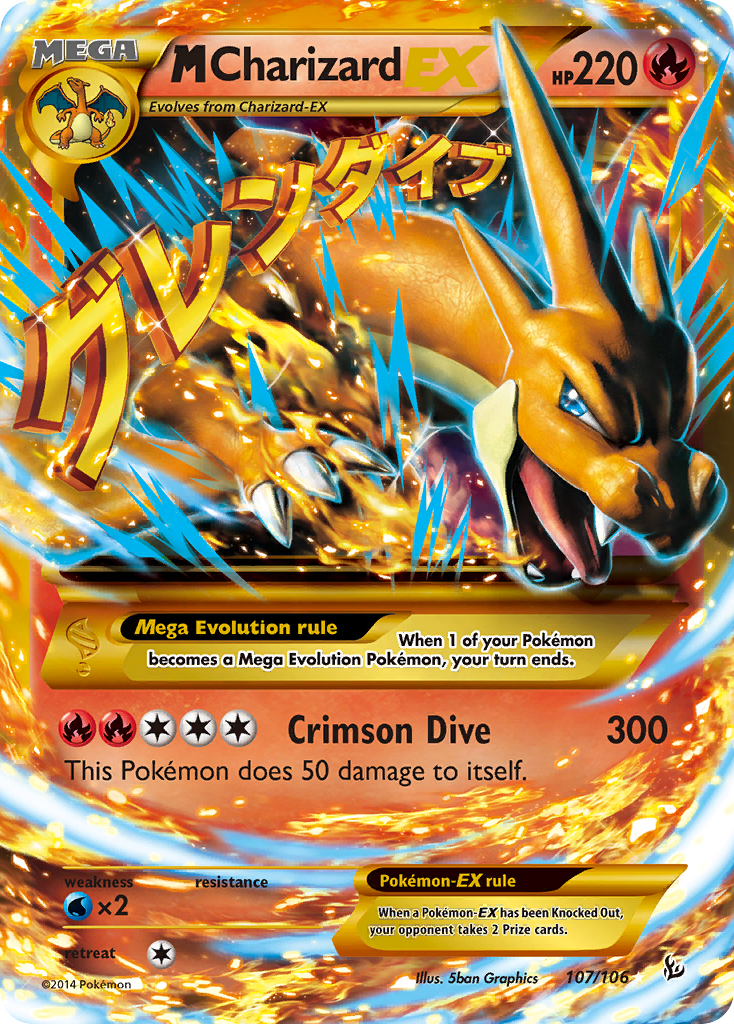 M Charizard EX (107/106) [XY: Flashfire] | Mega City Incorporated