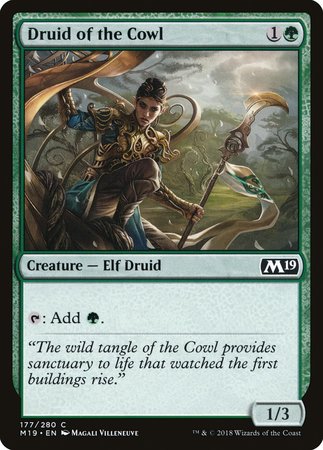 Druid of the Cowl [Core Set 2019] | Mega City Incorporated