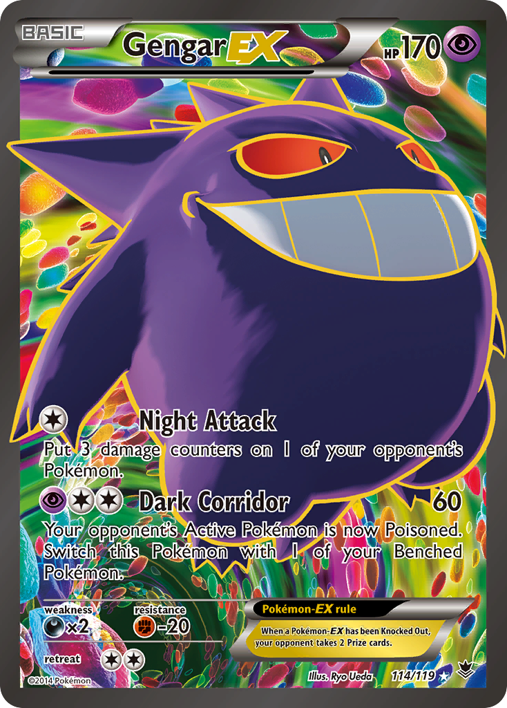 Gengar EX (114/119) [XY: Phantom Forces] | Mega City Incorporated