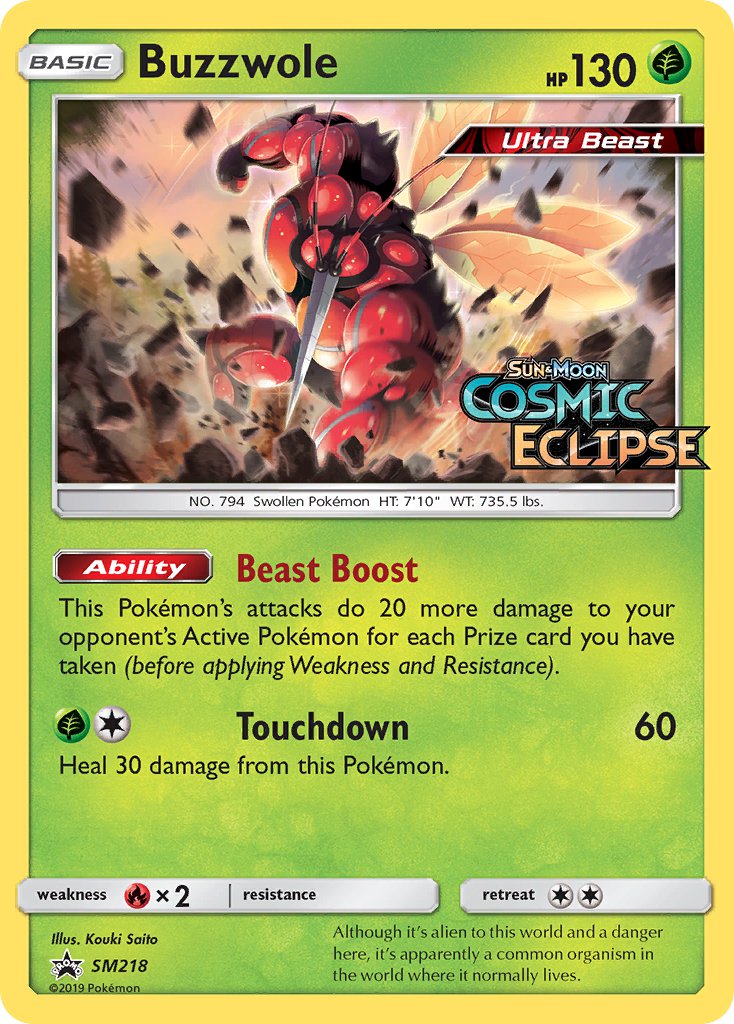 Buzzwole (SM218) [Sun & Moon: Black Star Promos] | Mega City Incorporated