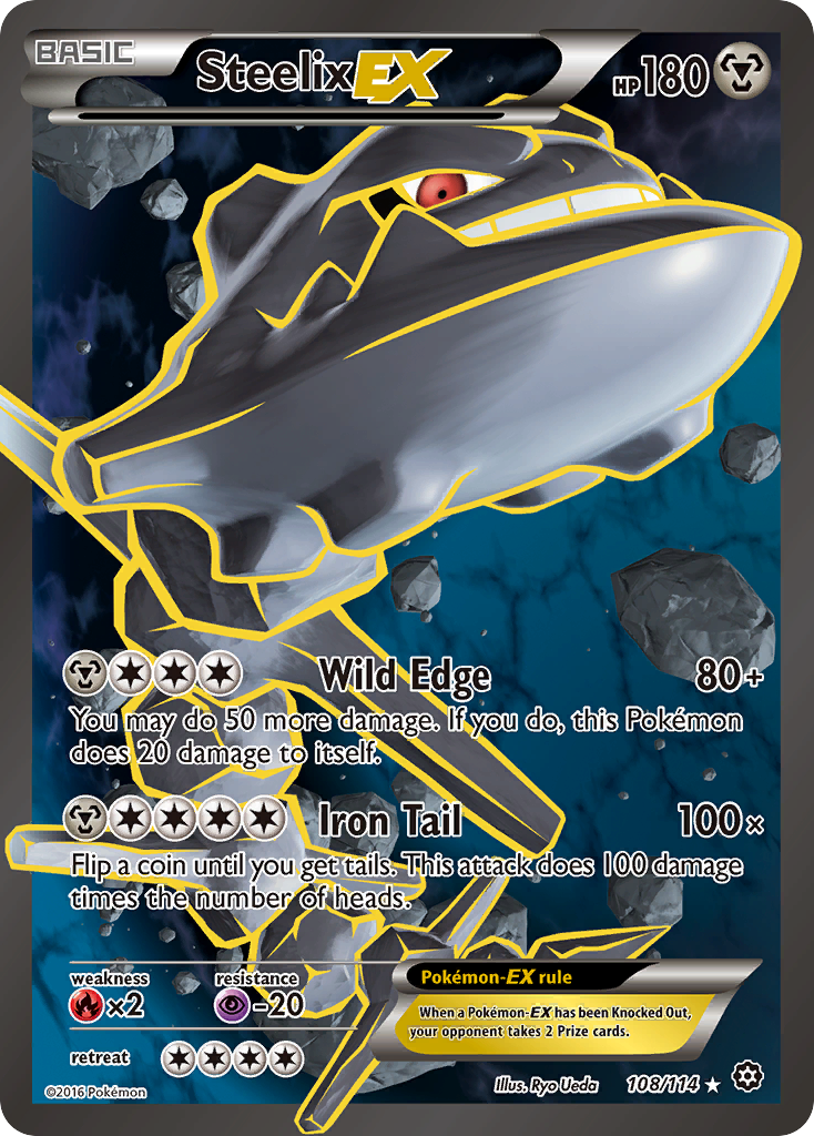 Steelix EX (108/114) [XY: Steam Siege] | Mega City Incorporated