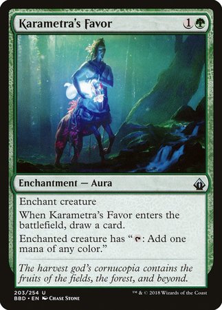 Karametra's Favor [Battlebond] | Mega City Incorporated