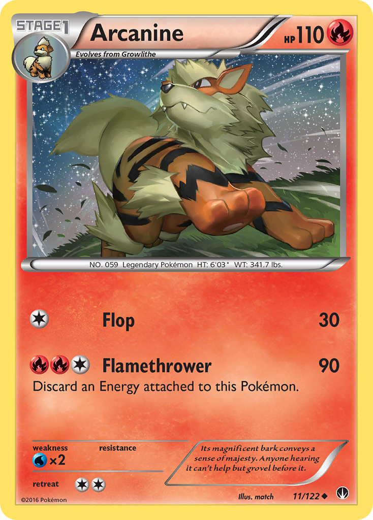 Arcanine (11/122) [XY: BREAKpoint] | Mega City Incorporated