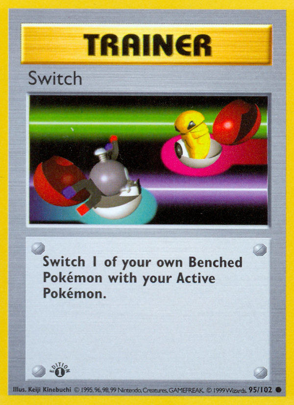 Switch (95/102) (Shadowless) [Base Set 1st Edition] | Mega City Incorporated