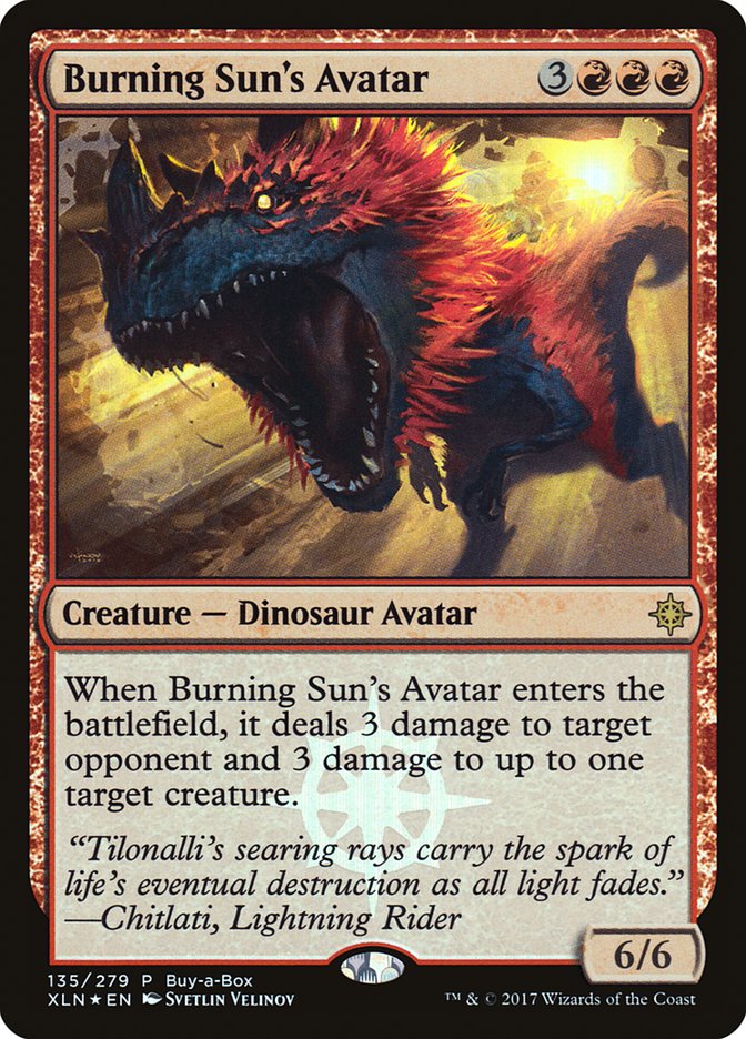 Burning Sun's Avatar (Buy-A-Box) [Ixalan Promos] | Mega City Incorporated