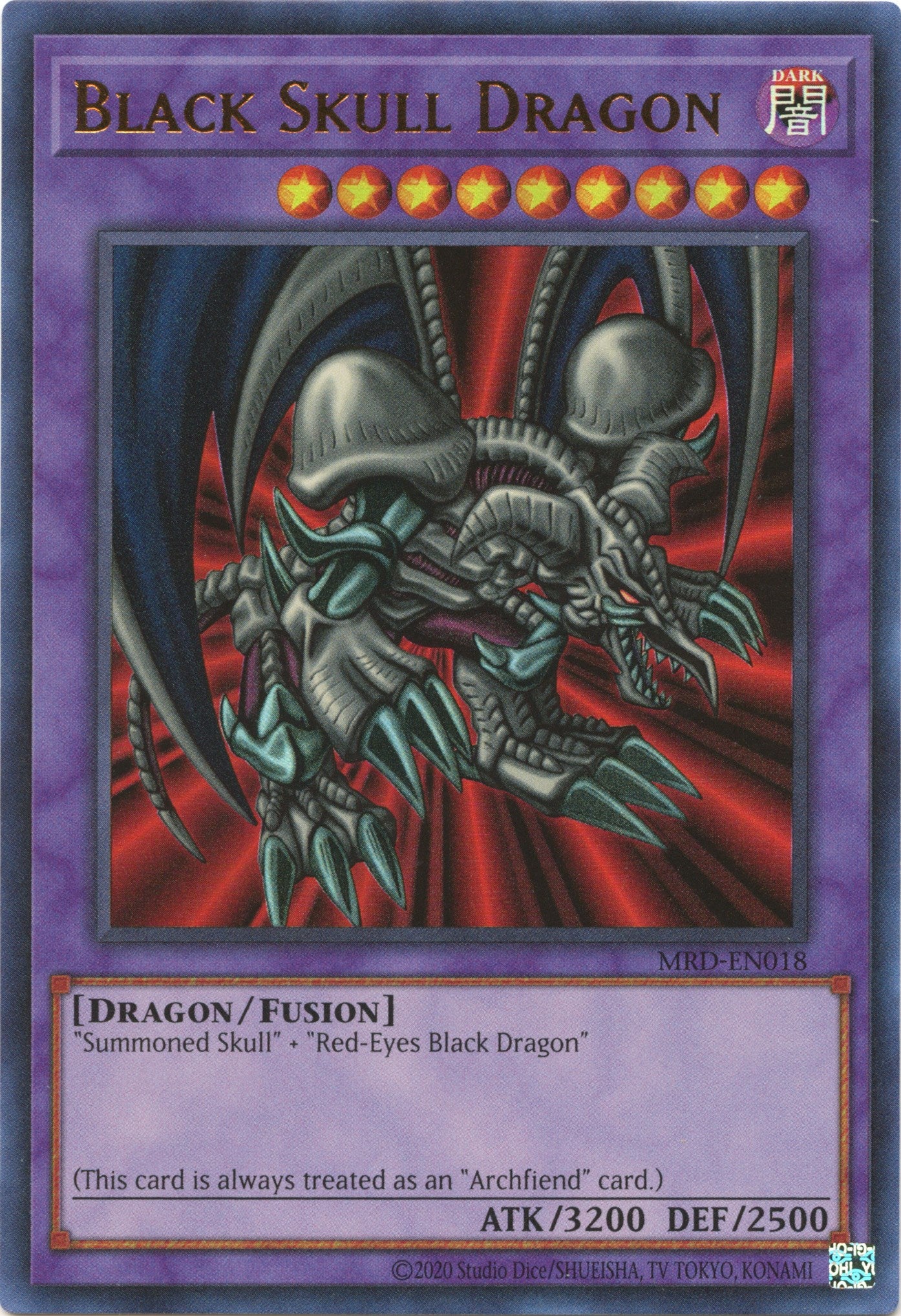 Black Skull Dragon (25th Anniversary) [MRD-EN018] Ultra Rare | Mega City Incorporated