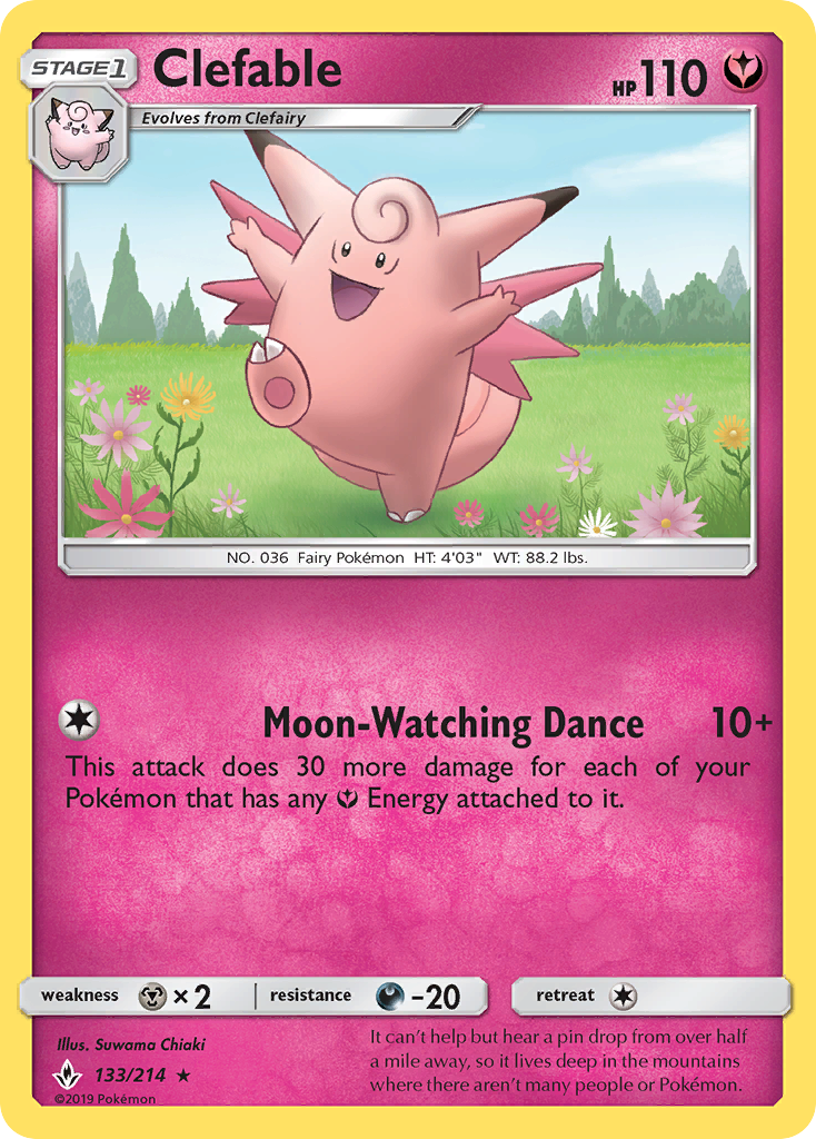 Clefable (133/214) [Sun & Moon: Unbroken Bonds] | Mega City Incorporated