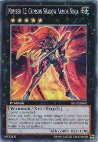 Number 12: Crimson Shadow Armor Ninja [SP13-EN030] Starfoil Rare | Mega City Incorporated