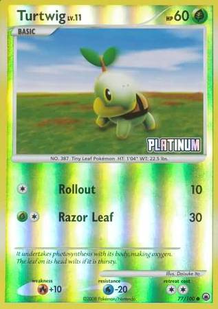 Turtwig (77/100) [Burger King Promos: 2009 Collection] | Mega City Incorporated