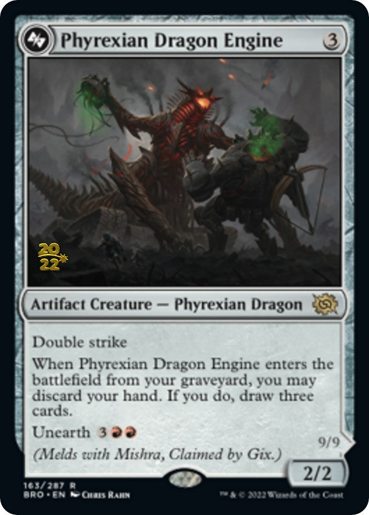 Phyrexian Dragon Engine [The Brothers' War: Prerelease Promos] | Mega City Incorporated