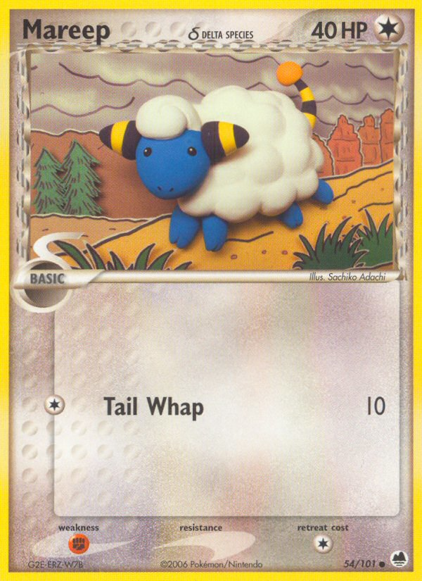 Mareep (54/101) (Delta Species) [EX: Dragon Frontiers] | Mega City Incorporated