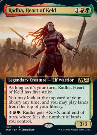 Radha, Heart of Keld (Extended Art) [Core Set 2021] | Mega City Incorporated