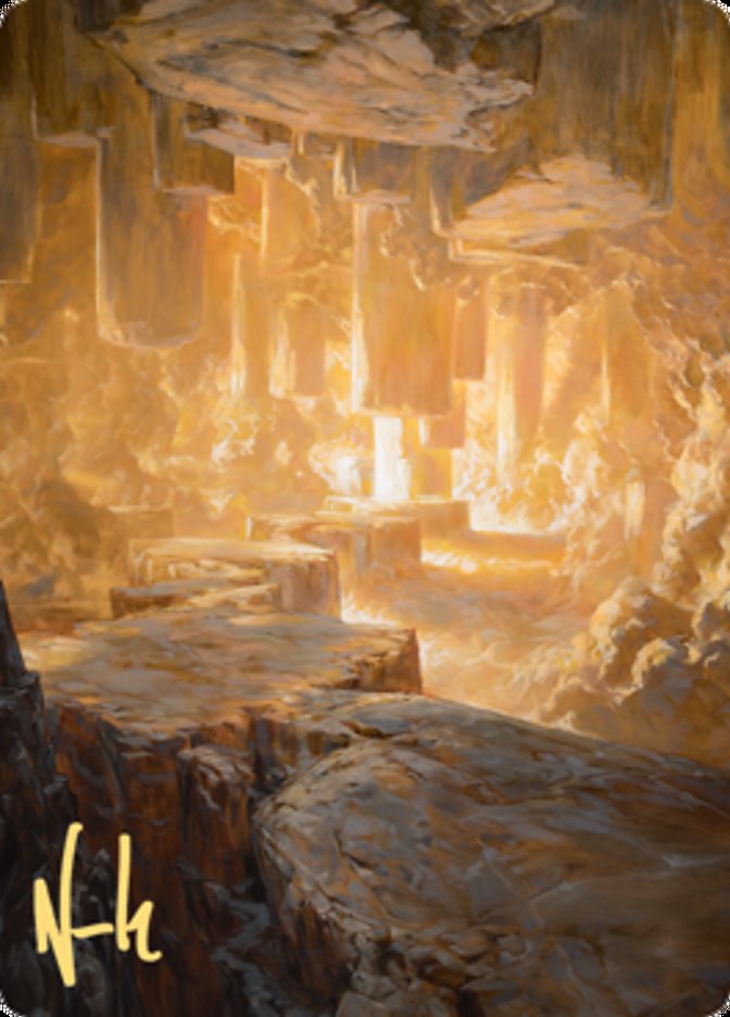 Pillarverge Pathway Art Card (Gold-Stamped Signature) [Zendikar Rising Art Series] | Mega City Incorporated