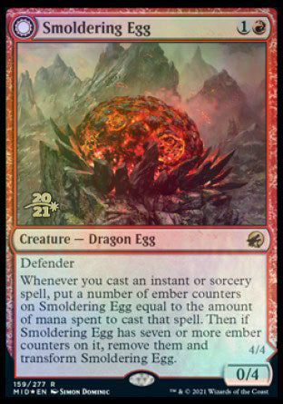 Smoldering Egg // Ashmouth Dragon [Innistrad: Midnight Hunt Prerelease Promos] | Mega City Incorporated