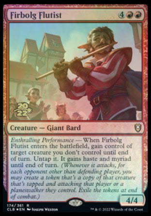 Firbolg Flutist [Commander Legends: Battle for Baldur's Gate Prerelease Promos] | Mega City Incorporated