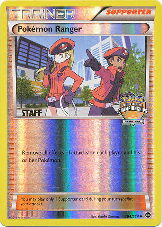 Pokemon Ranger (104/114) (Regional Championship Promo Staff) [XY: Steam Siege] | Mega City Incorporated