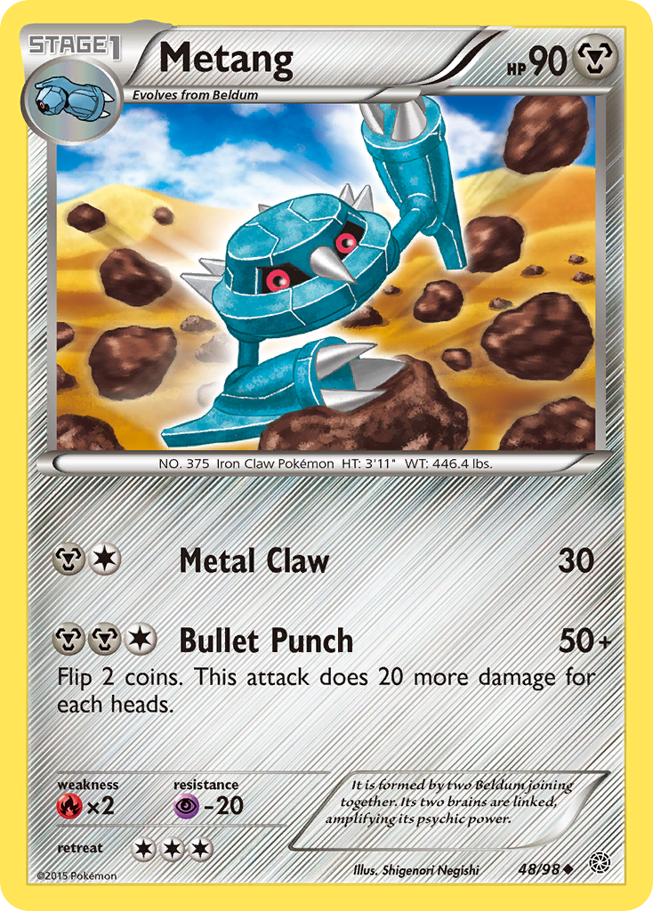 Metang (48/98) [XY: Ancient Origins] | Mega City Incorporated