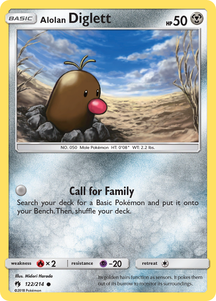 Alolan Diglett (122/214) [Sun & Moon: Lost Thunder] | Mega City Incorporated