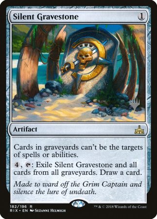 Silent Gravestone [Rivals of Ixalan Promos] | Mega City Incorporated