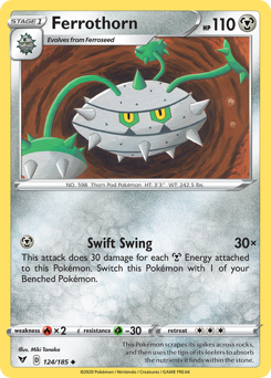 Ferrothorn (124/185) [Sword & Shield: Vivid Voltage] | Mega City Incorporated