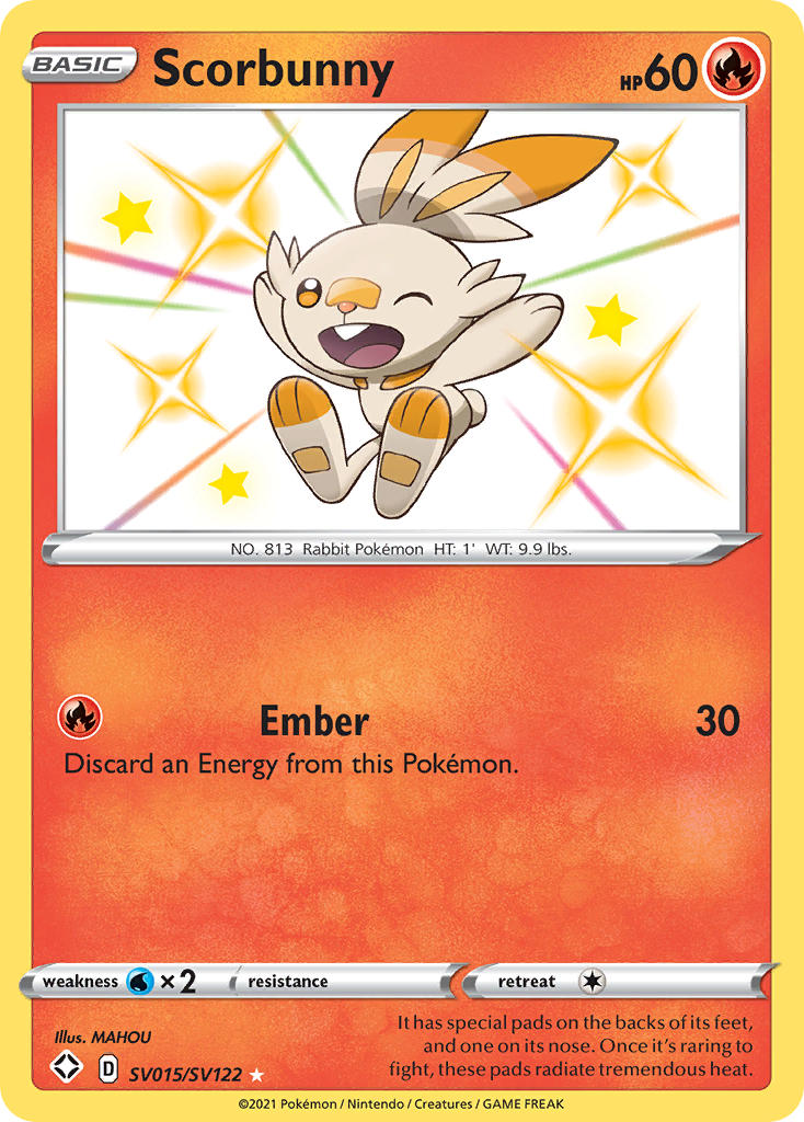 Scorbunny (SV015/SV122) [Sword & Shield: Shining Fates] | Mega City Incorporated